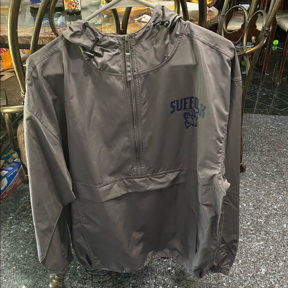 2 Champion Suffolk University 1/2 Zip Windbreakers